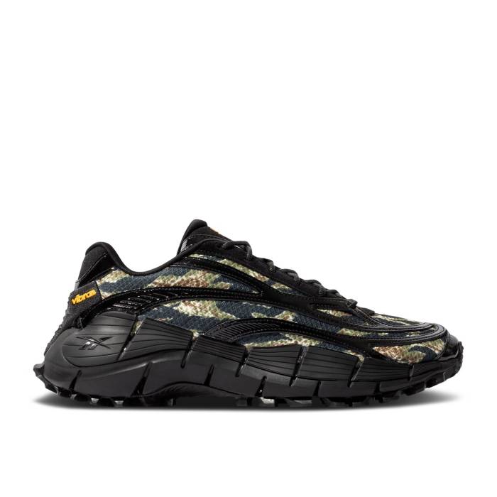 リーボック Reebok 【 Maharishi X Zig Kinetica 2.5 \u0027Tiger Camo\u0027 Men Black/Tiger Camo 】 Zig ジッグ メンズ 黒いこと 黒いこと 家鴨柄
