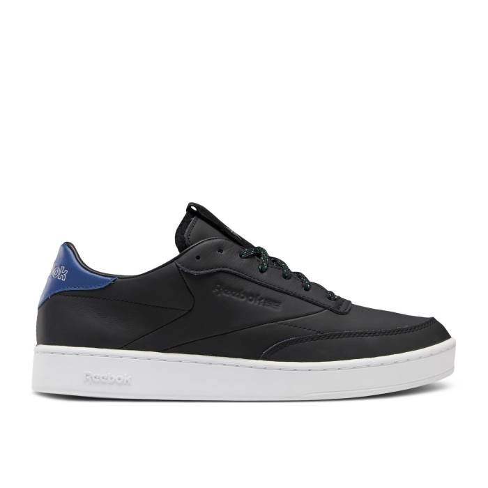 リーボック Reebok 【 Club C Clean 'Black Batik Blue' Men Core Black/Cloud White/Batik Blue 】 クラブ メンズ コア 黒色 ブラック 白色 ホワイト 青色 ブルー｜スニケス