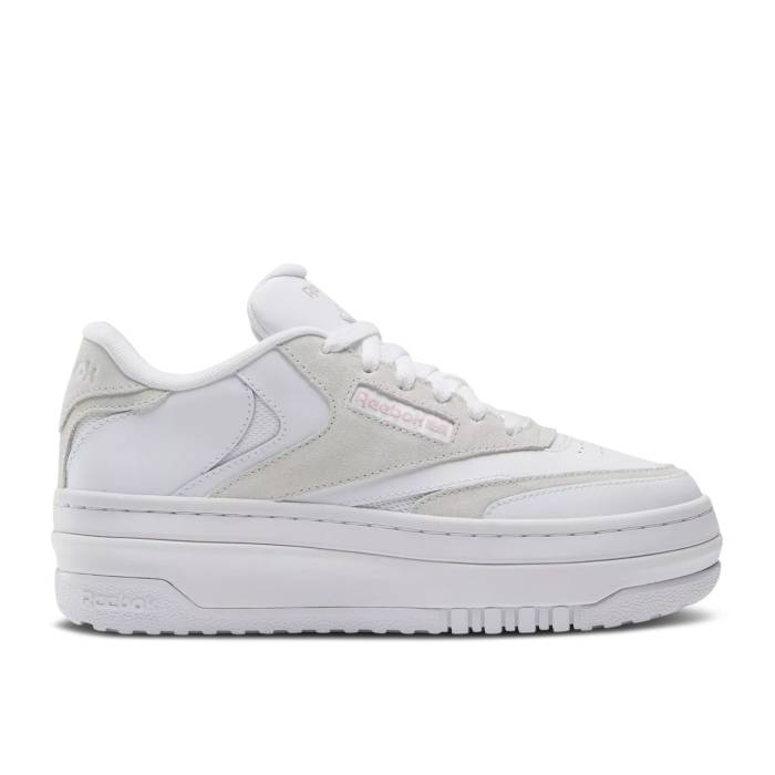 リーボック Reebok 【 Wmns Club C Extra 'White Ashen Lilac' Women Footwear White/Ashen Lilac/Pure Grey 】 クラブ レディース 白色 ホワイト ピュア 灰色 グレー｜スニケス