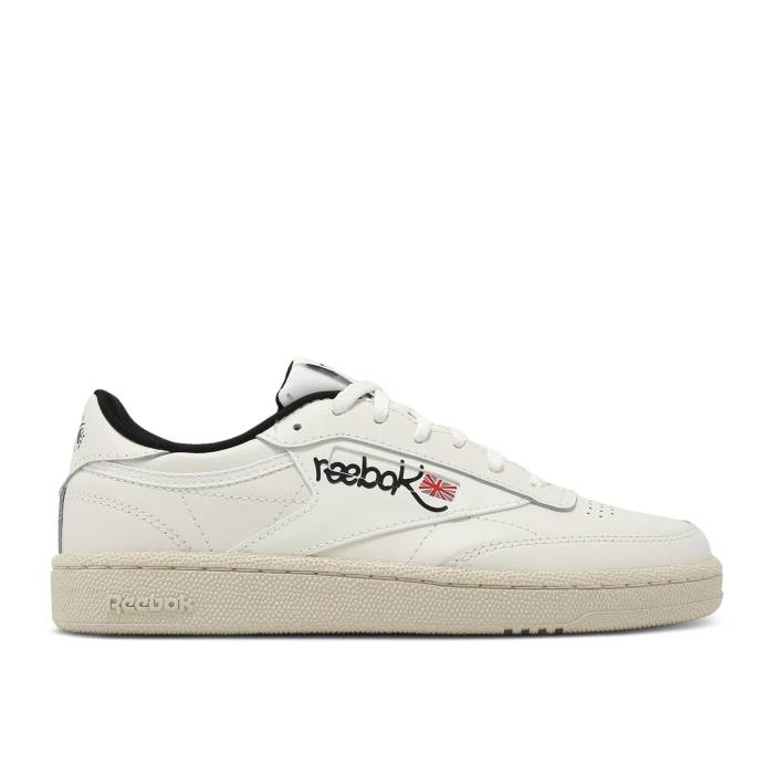 リーボック Reebok 【 Club C 85 'Graffiti Pack - Chalk Paper White' Men Chalk/Paperwhite/Core Black 】 クラブ メンズ コア 黒色 ブラック｜スニケス
