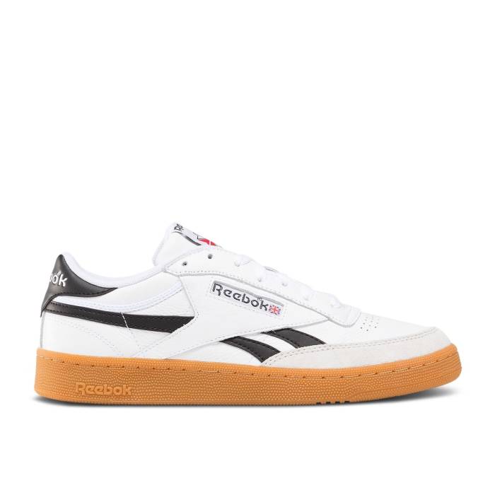 リーボック Reebok 【 Club C Revenge \u0027White Black Gum\u0027 Men White/Black/Gum 】 野球クラブ 黒いこと 黒いこと メンズ 白いこと 白いこと 黒いこと 黒いこと