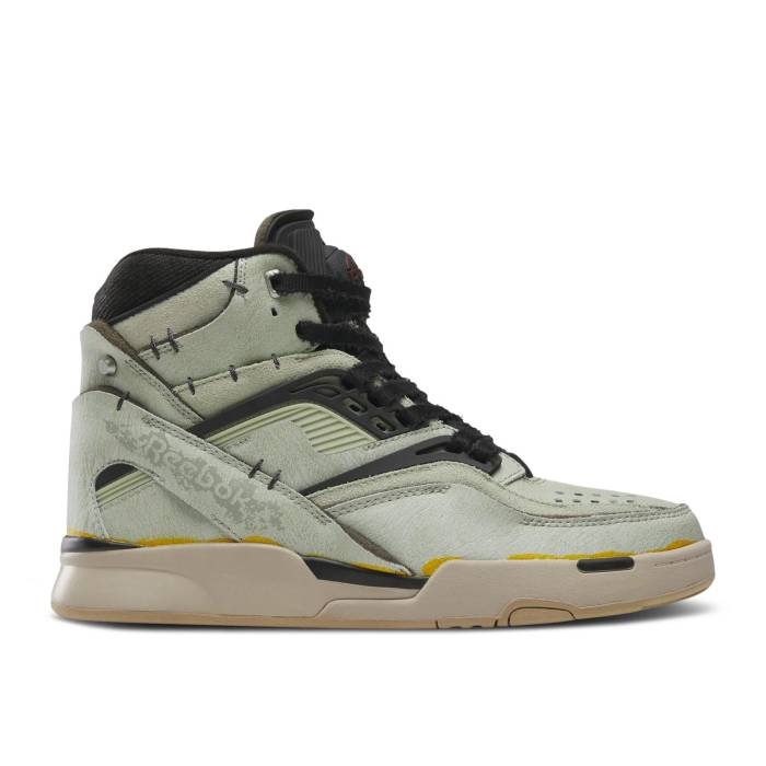 リーボック Reebok 【 Universal Monsters X Pump Tz \u0027Frankenstein\u0027 Men Green/Black/Grey 】 揚水機 メンズ green 緑・緑であること 黒いこと 黒いこと 薄墨色 薄墨色