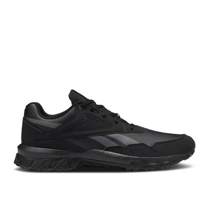 リーボック Reebok 【 Ridgerider 5.0 Leather \u0027Black Pure Grey\u0027 Men Black/Pure Grey/Radiant Red 】 なめし革 純然たる メンズ 黒いこと 黒いこと 純然たる 薄墨色 薄墨色 Red 赤・赤いこと