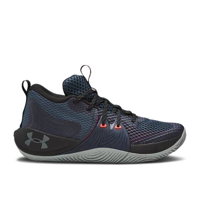 アンダーアーマー Under Armour 【 Embiid One \'Omen\' Men Mechanic Blue/Black/Pitch Gray 】 メンズ 青色 ブルー 黒色 ブラック gray 灰色・グレー・グレイ