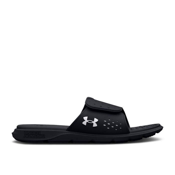 アンダーアーマー Under Armour 【 Wmns Ignite 7 Slide \u0027Black White\u0027 Women Black/White 】 イグナイト Slide サンダル レディース 黒いこと 黒いこと 白いこと 白いこと