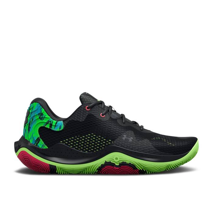 アンダーアーマー Under Armour 【 Spawn 4 Printed \u0027Black Quirky Lime\u0027 Men Black/Quirky Lime 】 メンズ 黒いこと 黒いこと 菩提樹