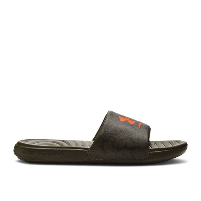 アンダーアーマー Under Armour 【 Ansa Graphic Slide \u0027Marine Green Camo\u0027 Men Marine Od Green/Orange Blast 】 グラフィック Slide サンダル green 緑・緑であること メンズ green 緑・緑であること orange 橙・オレンジ色 ブラジャー同盟罷業