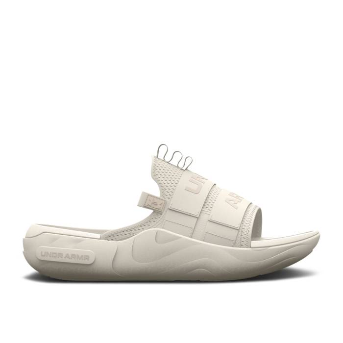アンダーアーマー Under Armour 【 Alpha 2.0 Slide \u0027Ivory Fog\u0027 Men Ivory/Fog 】 アルファ Slide サンダル メンズ 象牙色