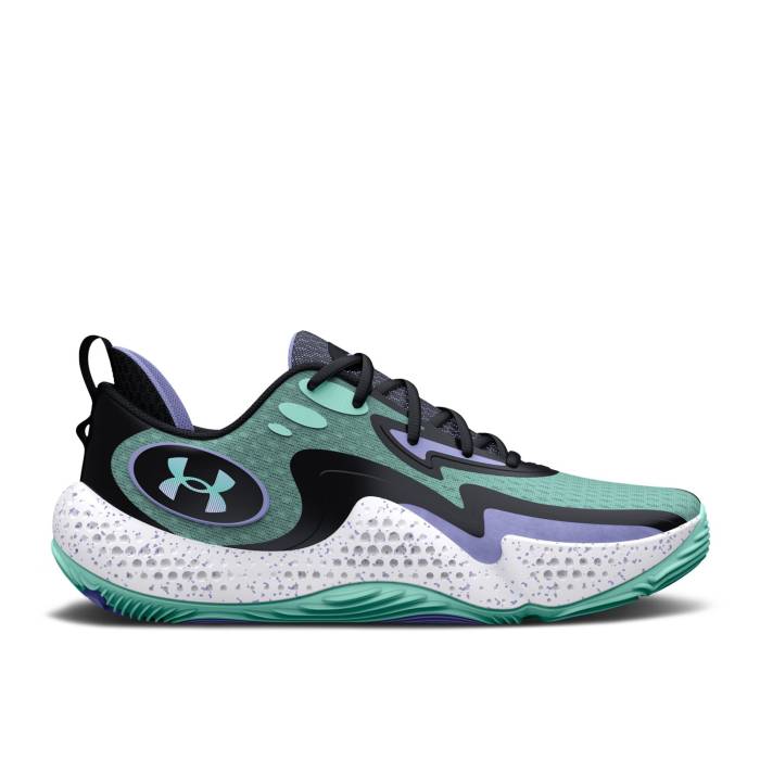 アンダーアーマー Under Armour 【 Spawn 5 \u0027Start Of Season Pack\u0027 Men Neo Turquoise/Black/Purple Ice 】 メンズ ネオ 黒いこと 黒いこと Purple 紫・パープル