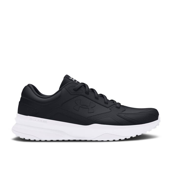アンダーアーマー Under Armour 【 Charged Edge Leather 'Black White' Men Black/White 】 レザー メンズ 黒色 ブラック 白色 ホワイト|スニケス