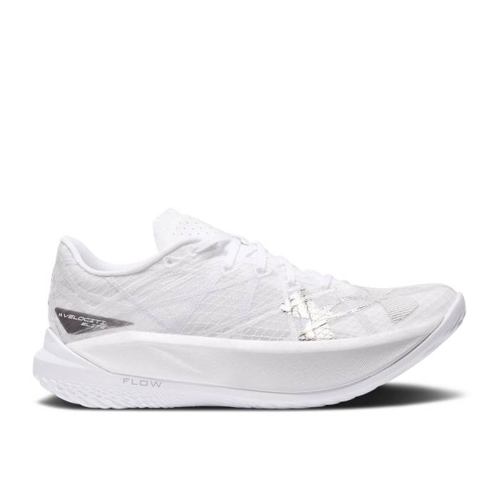 アンダーアーマー Under Armour 【 Flow Velociti Elite 2 \u0027White Metallic Gun Metal\u0027 Men White/Halo Grey/Metallic Gun Metal 】 流れ受け答え エリート メンズ 白いこと 白いこと 薄墨色 薄墨色 金属元素