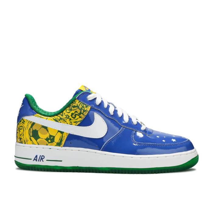 ナイキ Nike 【 Air Force 1 Premium Collection Royale \u0027Ronaldinho\u0027 Men Varsity Royal/White-Varsity Maize-Pine Green 】 Premium 割り増し金 寄せあわせ メンズ green 緑・緑であること