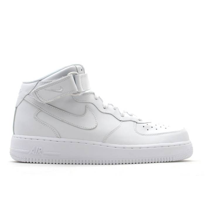 ナイキ Nike 【 Air Force 1 Mid \u0027Triple White\u0027 Men White/White/White 】 ミッド メンズ 白いこと 白いこと