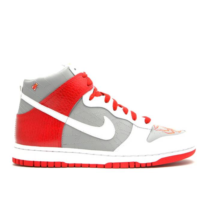 ナイキ Nike 【 Dunk High Premium Nd ガウス Youth Medium Grey/Wht-Brckhs-Engn 1 】 ダンク ご機嫌 Premium 割り増し金 お坊っちゃん キッズ 薄墨色 薄墨色