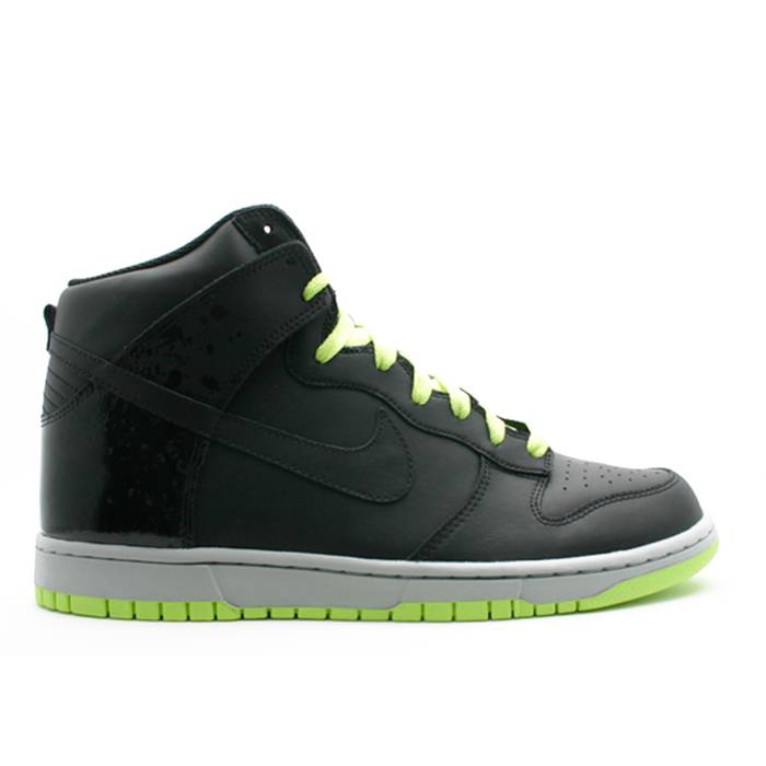 ナイキ Nike 【 Dunk High Men Black/Black/Volt 】 ダンクハイ メンズ 黒いこと 黒いこと