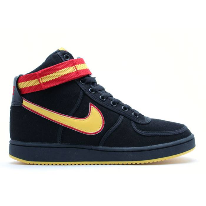 ナイキ Nike 【 Vandal Hi Canvas Men Black/Yellow Zest-Sport Red 】 バンダル メンズ 黒いこと 黒いこと yellow 黄味がかった・黄色 Red 赤・赤いこと
