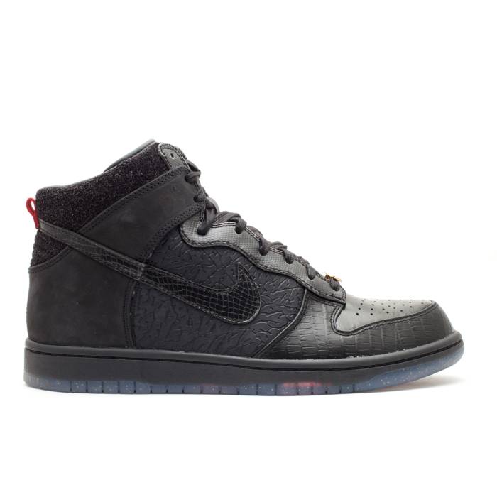 ナイキ Nike 【 Dunk Hi Premium Qs \u0027Mighty Crown 20Th Anniversary\u0027 Men Black/Black-Varsity Red 】 ダンク Premium 割り増し金 メンズ 黒いこと 黒いこと Red 赤・赤いこと