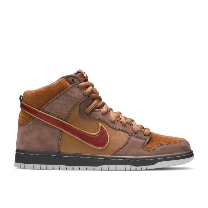 ナイキ Nike 【 Dunk High Premium Sb 'Cigar City' Men Dark Oak/Team Red/Light British/Metallic Gold 】 ダンク ハイ Premium プレミアム エスビー メンズ Team チーム Red 赤・レッド ゴールド