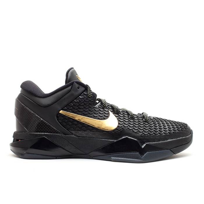 ナイキ Nike 【 Zoom Kobe 7 System Elite \u0027Away\u0027 Men Black/Metallic Gold-Dark Grey 】 望遠レンズ Kobe コービー 取り合わせ エリート メンズ 黒いこと 黒いこと 薄墨色 薄墨色