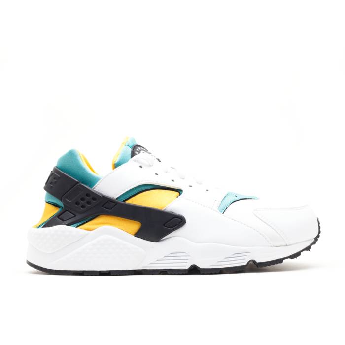 ナイキ Nike 【 Air Huarache \u0027White Turquoise Gold\u0027 Men White Sport Turquoise/University Gold 】 Huarache ハラチ メンズ 白いこと 白いこと ゴールド