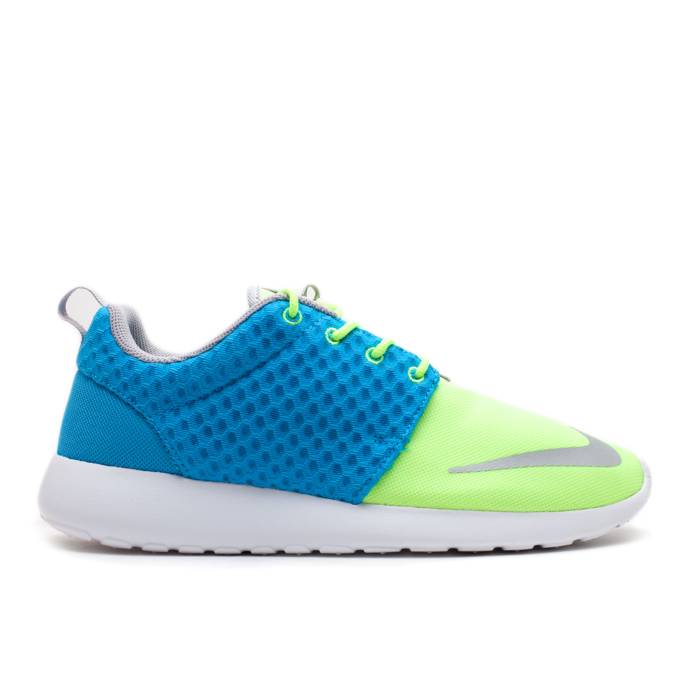 ナイキ Nike 【 Rosherun Fb \u0027Current Blue\u0027 Men Current Blue/Chrm-Ht Lm-White 】 置き目シラン メンズ 青み 青色