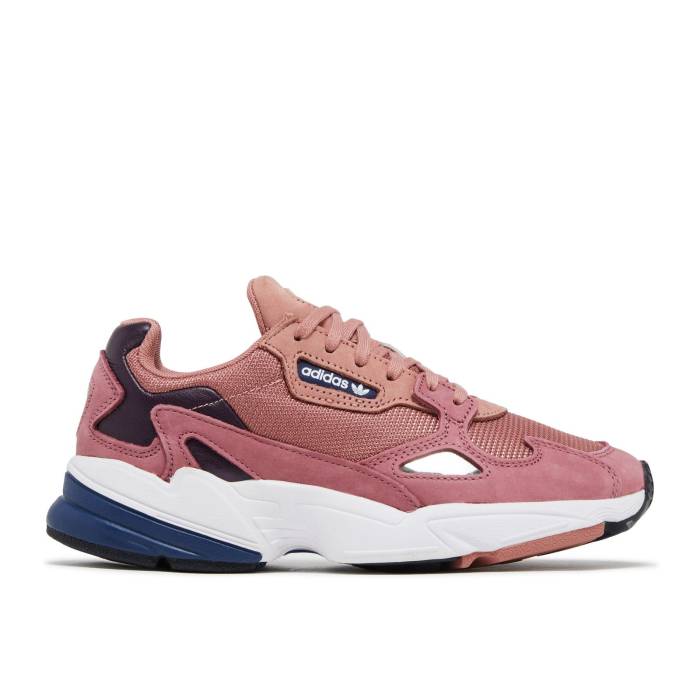 アディダス Adidas 【 Wmns Falcon \u0027Raw Pink\u0027 Women Raw Pink/Raw Pink/Blue 】 レディース pink サクラ色 青み 青色