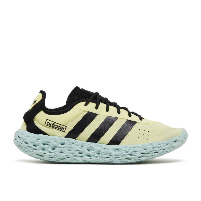 アディダス Adidas 【 Zponge \u0027Ice Yellow\u0027 Men Ice Yellow/Core Black/Focus Blue 】 メンズ yellow 黄味がかった・黄色 中核グループ 黒いこと 黒いこと 青み 青色