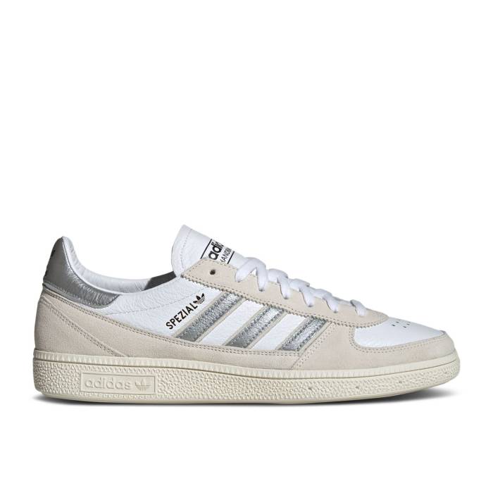 アディダス Adidas 【 Wmns Handball Spezial \u0027Weltmeister Pack - White Silver Metallic\u0027 Women Cloud White/Silver Metallic/Off White 】 ハンドボール スペシアル 白いこと 白いこと Silver しろがね色・しろがね色 レディース 白いこと ホワ
