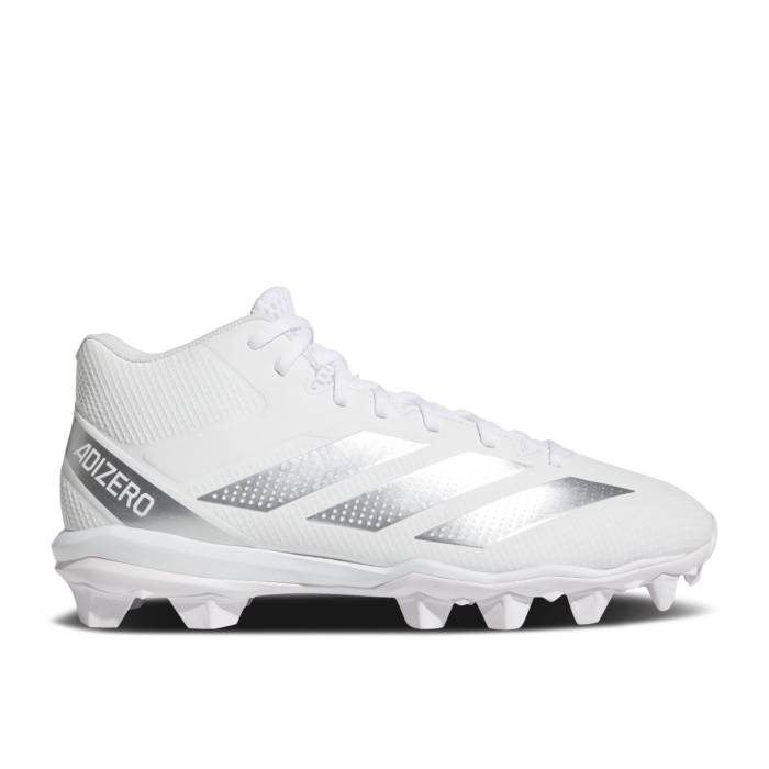 アディダス Adidas 【 Adizero Impact.2 Molded \u0027White Silver Metallic\u0027 Men Cloud White/Silver Metallic/Cloud White 】 アディゼロ Silver しろがね色・しろがね色 メンズ 白いこと 白いこと Silver しろがね色・しろがね色