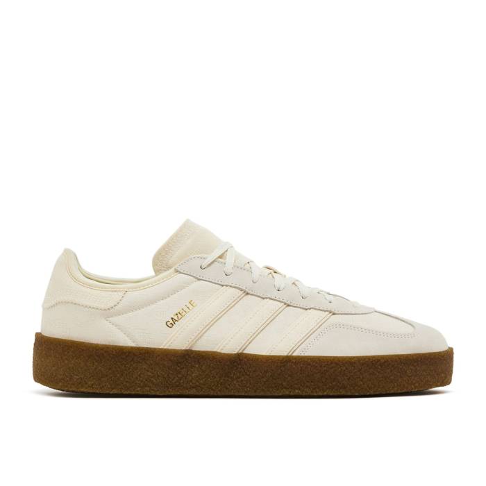 アディダス Adidas 【 Clot X Gazelle \u0027Crepe Sole Pack - Cream White\u0027 Men Cream White/Core White/Gold Metallic 】 クロット ガゼル 皮膚軟化剤 メンズ 皮膚軟化剤 白いこと 白いこと 中核グループ ゴールド