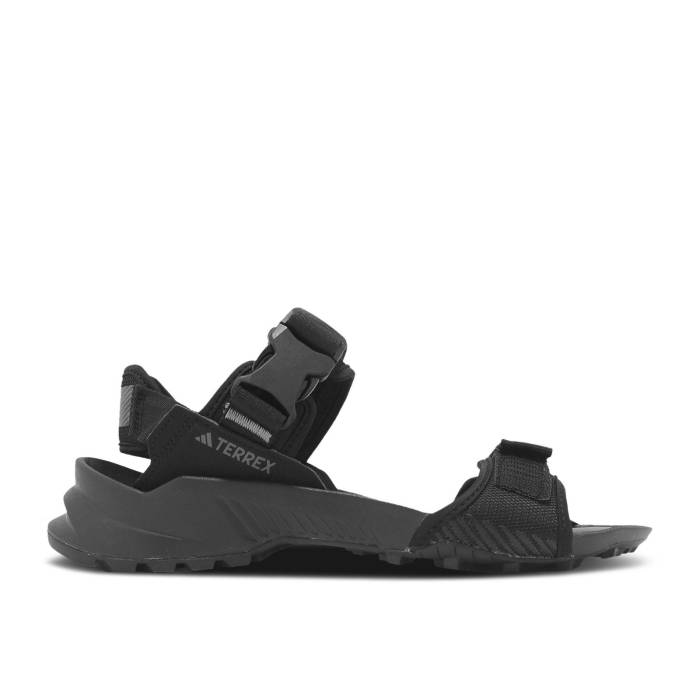 アディダス Adidas 【 Terrex Hydroterra Sandal \u0027Black Grey\u0027 Men Core Black/Core Black/Grey Four 】 メンズ 中核グループ 黒いこと 黒いこと 薄墨色 薄墨色