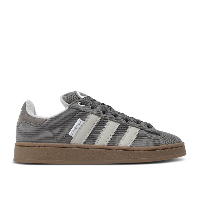 アディダス Adidas 【 Campus 00S \u0027Charcoal Corduroy\u0027 Men Charcoal/Grey Two/Cloud White 】 構内 メンズ 濃灰色 薄墨色 薄墨色 白いこと 白いこと