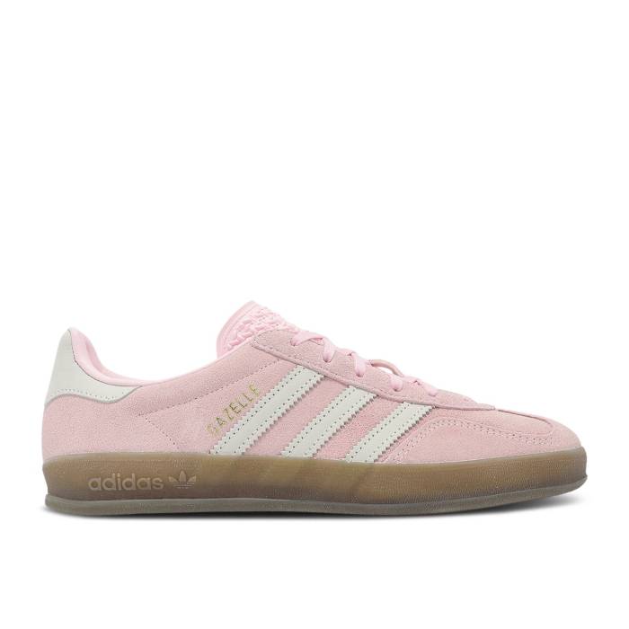 アディダス Adidas 【 Wmns Gazelle Indoor \u0027Clear Pink Gum\u0027 Women Clear Pink/Off White/Gum 】 ガゼル pink サクラ色 レディース pink サクラ色 白いこと 白いこと