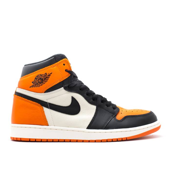 ナイキ エアジョーダン Air Jordan 【 Jordan 1 Retro High Og \u0027Shattered Backboard\u0027 2015 Men Black/Starfish/Sail 】 レトロ ご機嫌 メンズ 黒いこと 黒いこと スニーカー-靴-メンズ靴