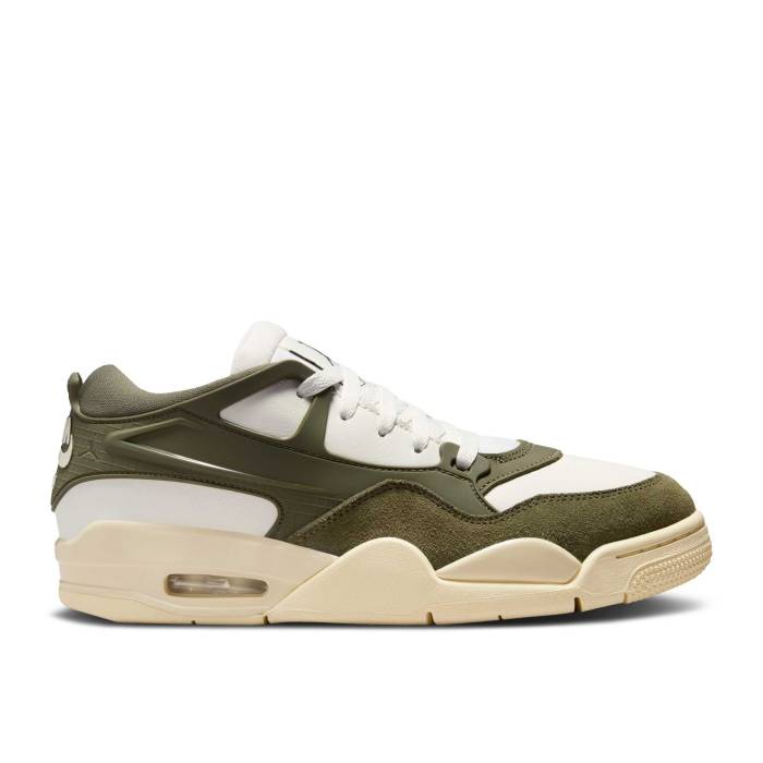 ナイキ エアジョーダン Air Jordan 【 Wmns Jordan 4 Rm \u0027Medium Olive\u0027 Women Sail/Medium Olive/Coconut Milk 】 レディース olive オリーブ