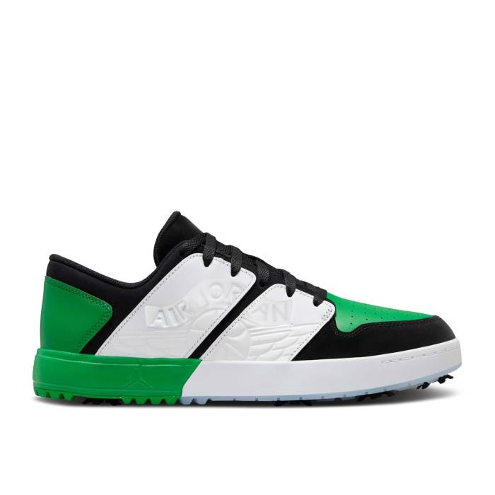 ナイキ エアジョーダン Air Jordan 【 Jordan Nu Retro 1 Low Golf Celtics Men Black/White/Blue Tint/Lucky Green 】 レトロ golf ゴルフ メンズ 黒色 ブラック 白色 ホワイト 青色 ブルー green 緑・グリーン