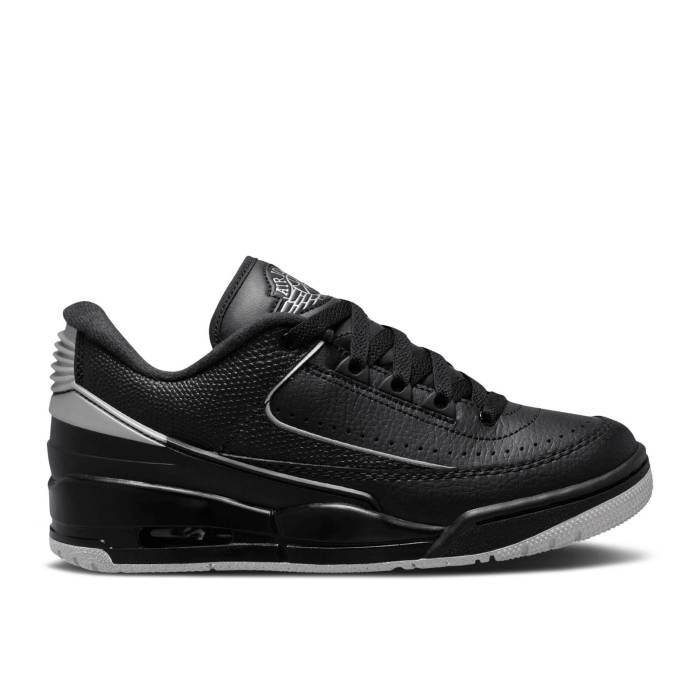 ナイキ エアジョーダン Air Jordan 【 Jordan 2/3 ガウス \u0027Black Metallic Silver\u0027 Youth Black/Metallic Silver 】 お坊っちゃん キッズ 黒いこと 黒いこと Silver しろがね色・しろがね色