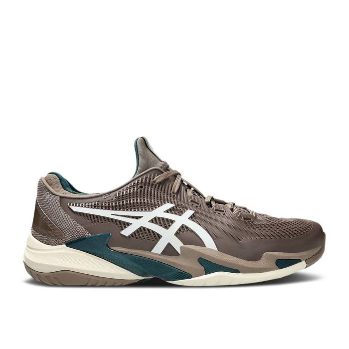 アシックス Asics 【 Court Ff 3 \u0027Taupe Grey\u0027 Men Taupe Grey/White 】 厚地の外套 メンズ 薄墨色 薄墨色 白いこと 白いこと