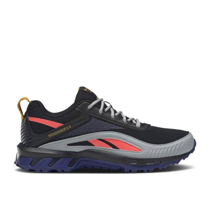 リーボック Reebok 【 Wmns Ridgerider 6.0 \u0027Black Orange Flare\u0027 Women Core Black/Bold Purple/Orange Flare 】 orange 橙・オレンジ色 レディース 中核グループ 黒いこと 黒いこと Purple 紫・パープル orange 橙・オレンジ色