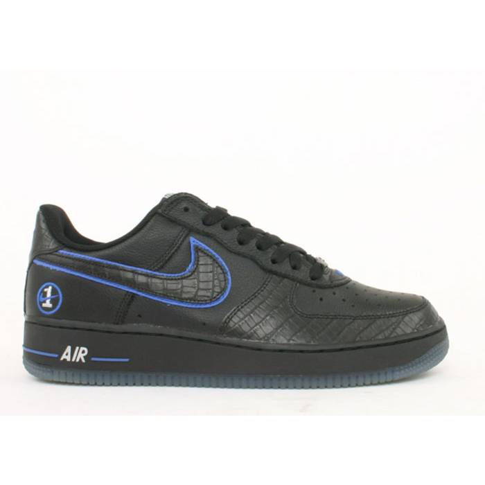ナイキ Nike 【 Air Force 1 Men Black/Black-Royal Blue 】 メンズ 黒いこと 黒いこと 青み 青色