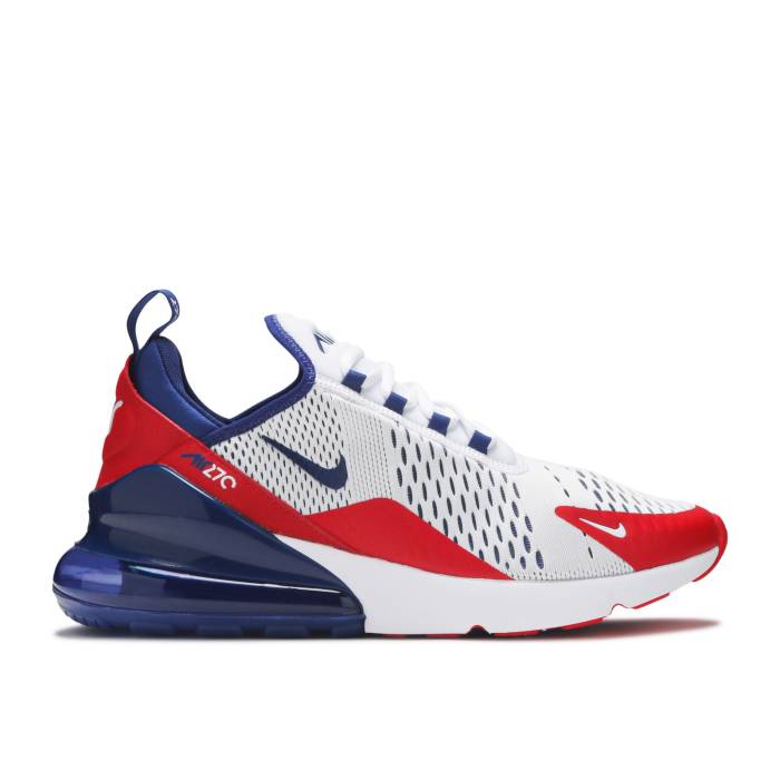 ナイキ Nike 【 Air Max 270 \u0027Usa\u0027 Men White/Obsidian/University Red 】 マックス メンズ 白いこと 白いこと Red 赤・赤いこと