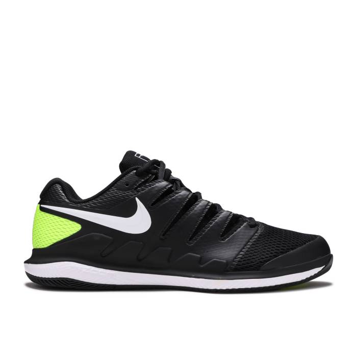 ナイキ Nike 【 Court Air Zoom Vapor X Hc \u0027Black Volt\u0027 Men Black/Volt/White 】 厚地の外套 望遠レンズ メンズ 黒いこと 黒いこと 白いこと 白いこと