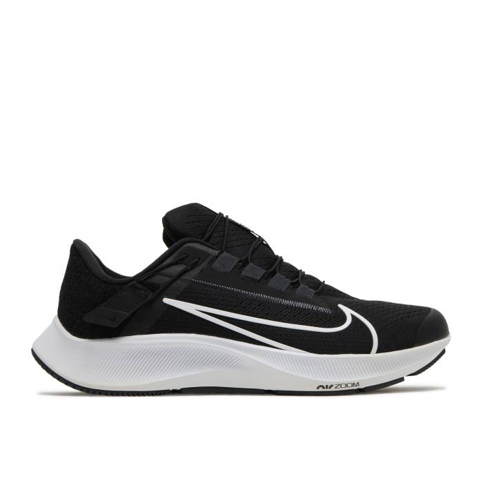 ナイキ Nike 【 Air Zoom Pegasus 38 Flyease Extra Wide Black White Men Black/Anthracite/Volt/White 】 ズーム ペガサス メンズ 黒色 ブラック 白色 ホワイト