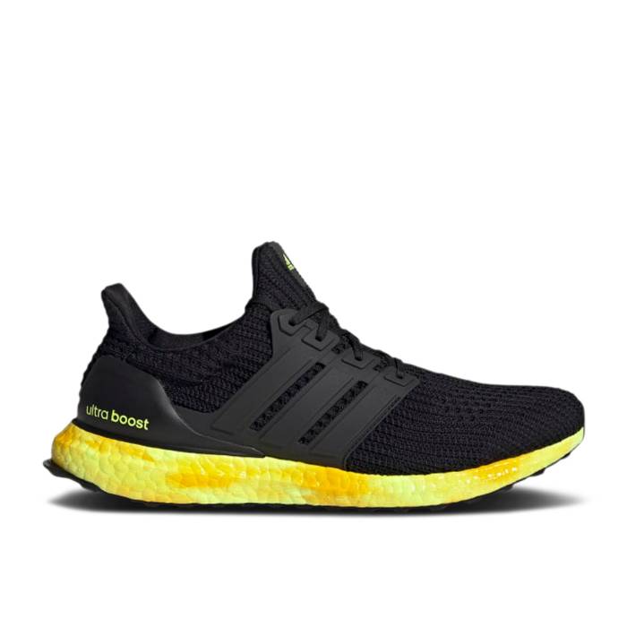 アディダス Adidas 【 Ultraboost 4.0 Dna Watercolor Pack - Solar Yellow Men Core Black/Core Black/Solar Yellow 】 メンズ コア 黒色 ブラック yellow 黄色・イエロー