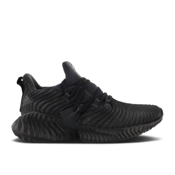 アディダス Adidas 【 Alphabounce Instinct J \u0027Carbon\u0027 Youth Carbon/Core Black/Carbon 】 本能 お坊っちゃん キッズ 炭素 中核グループ 黒いこと 黒いこと