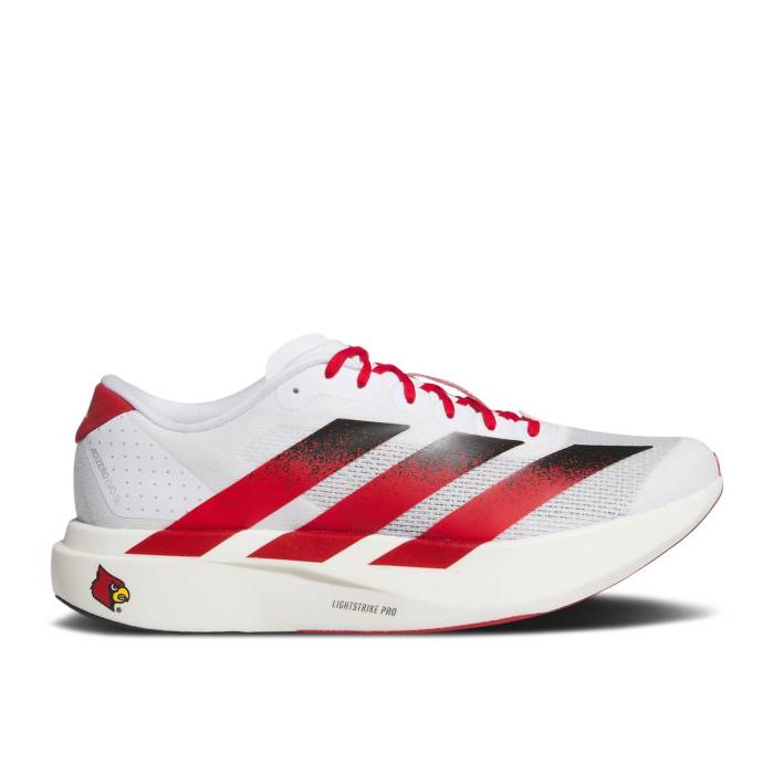 アディダス Adidas 【 Ncaa X Adizero Evo Sl \u0027Louisville\u0027 Men Footwear White/Team Power Red/Core Black 】 アディゼロ メンズ 白いこと 白いこと Team 野球クラブ Power 力強さ Red 赤・赤いこと 中核グループ 黒いこと 黒いこと
