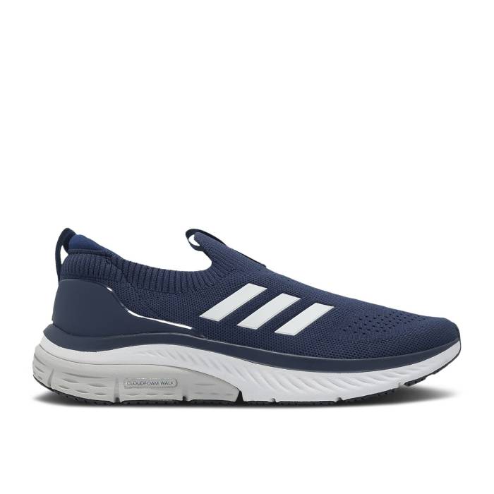アディダス Adidas 【 Wmns Cloudfoam Walk Lounger \u0027Dark Blue\u0027 Women Dark Blue/Cloud White/Grey Two 】 ウォーク レディース 青味 青み 白いこと 白いこと 薄墨色 薄墨色