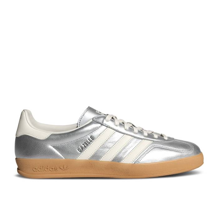 アディダス Adidas 【 Gazelle Indoor \u0027Silver Metallic White\u0027 Men Silver Metallic/Core White/Core Black 】 ガゼル メンズ Silver しろがね色・しろがね色 中核グループ 白いこと 白いこと 黒いこと 黒いこと