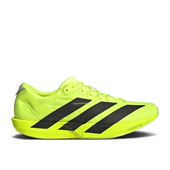 アディダス Adidas 【 Wmns Adizero Adios 9 \u0027Lucid Lemon Black\u0027 Women Lucid Lemon/Core Black/Halo Silver 】 アディゼロ アディオス レディース 中核グループ 黒いこと 黒いこと Silver しろがね色・しろがね色