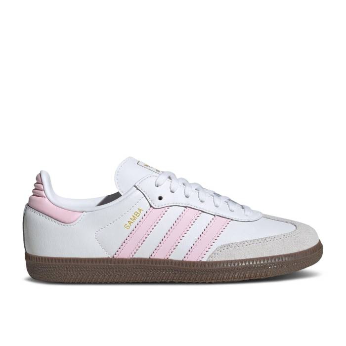 アディダス Adidas 【 Samba Og J \u0027White Clear Pink Gum\u0027 Youth Cloud White/Clear Pink/Gum 】 サンバ pink さくら色 お坊っちゃん キッズ 白いこと 白いこと pink さくら色